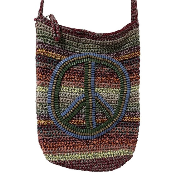 the sak Crossbody Purse Beaded Crochet Colorful - Picture 1 of 3